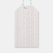Étiquettes-cadeau Pink Coquette Bunny Birthday Gift Tags (Dos)