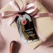 Étiquettes-cadeau Pink Country Rose Cowboy Boots Western Mariage