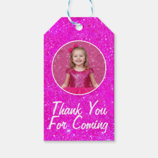Étiquettes-cadeau Pink Doll Gilter Birthday Custom Gift Tags