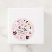 Étiquettes Cadeau Pink Éffrayant Halloween Anniversaire Favoriser Ta (En situation)