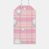 Étiquettes-cadeau Pink Golf 2ème anniversaire (Dos)