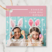 Étiquettes Cadeau Pink Happy Blessed Easter | Venin (Devant)