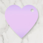 Étiquettes Cadeau Pink Lavender Heart (Dos)