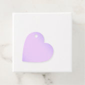 Étiquettes Cadeau Pink Lavender Heart (En situation)