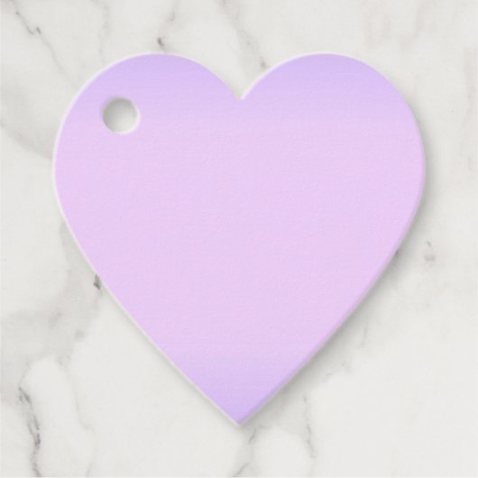 Étiquettes Cadeau Pink Lavender Heart (Devant)