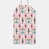 Étiquettes-cadeau Pink Nutcracker Animal Joyeux Noël (Dos)