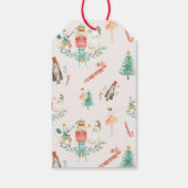Étiquettes-cadeau Pink Nutcracker Girl Cadeau Holly Noël (Dos)