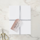 Étiquettes-cadeau Pink Ombre Parties scintillant Bachelorette Nom de (Avec de la ficelle)