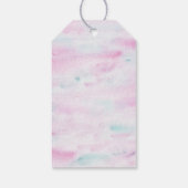 Étiquettes-cadeau Pink Pastel Two Moon Space Anniversaire Merci (Dos)