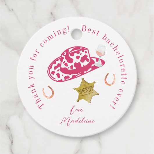 Étiquettes Cadeau Pink Personnalisé Casquette de fille-fille Pays Ba (Devant)