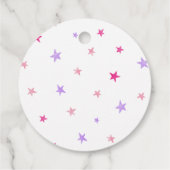 Étiquettes Cadeau Pink Rollling Bowling fête d'anniversaire (Dos)