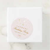 Étiquettes Cadeau Pink Stars Moon Princess Fairytale Anniversaire (En situation)