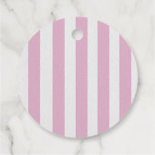 Étiquettes Cadeau Pink Stripes Lemons Yellow Bow Graduation (Dos)