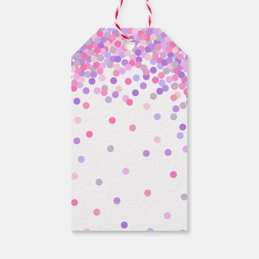 Étiquettes-cadeau Pink & violet Anniversaire Merci de fête de faveur (Dos)