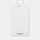 Étiquettes-cadeau Pink Winter Snowman Joyeux Noël (Dos)