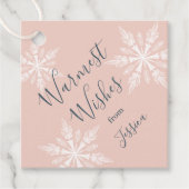 Étiquettes Cadeau Pink Winter Wonderland (Devant)