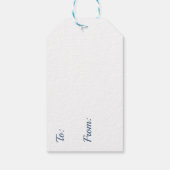 Étiquettes-cadeau Pink Winter Wonderland Noël (Dos)