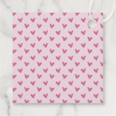 Étiquettes Cadeau Pink XOXO, Saint Valentin (Dos)