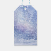 Étiquettes-cadeau Pins d'hiver Snowflakes Forêt Élégante Faveur (Dos)