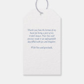 Étiquettes-cadeau Pins enneigés hiver nuptiale (Dos)