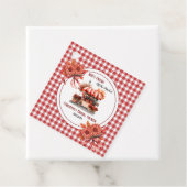 Étiquettes Cadeau Pique-nique champêtre Gingham Shower de mariage  (En situation)