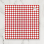 Étiquettes Cadeau Pique-nique champêtre Gingham Shower de mariage  (Dos)