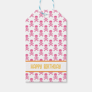 Étiquettes-cadeau Pirate Crossbones Joyeux Enfants d'Anniversaire Co