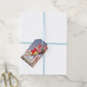 Étiquettes-cadeau Piscine Fête Nage Vintage Été (Avec de laficelle)