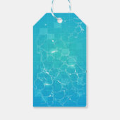 Étiquettes-cadeau Piscine Fête Naissance Merci Favoriser (Dos)