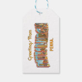 Étiquettes-cadeau Pittsburgh Pennsylvanie (Dos)