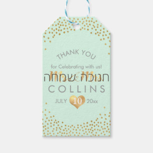 Étiquettes-cadeau PixDezines Faux éclatés Gold Confetti/do-it-yourse
