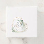 Étiquettes Cadeau PixDezines H2 Blue Gum Eucalyptus Baptême (En situation)