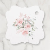 Étiquettes Cadeau PixDezines Merci Rose Dusty Script de signature (Dos)