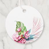 Étiquettes Cadeau PixDezines Merci tropical de l'île des Orchidées (Dos)