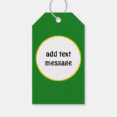 Étiquettes-cadeau Plafond de diplôme avec diplôme - Vert (Dos)