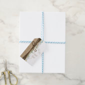 Étiquettes-cadeau Plage côtière rustique Starfish Burlap & Greenery (Avec de laficelle)