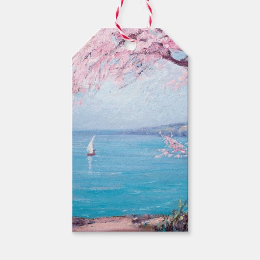 Étiquettes-cadeau Plage de Biarritz (par Kimon Loghi) (Devant)