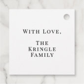 Étiquettes Cadeau Plage Joyeux cadeau de Noël (Dos)