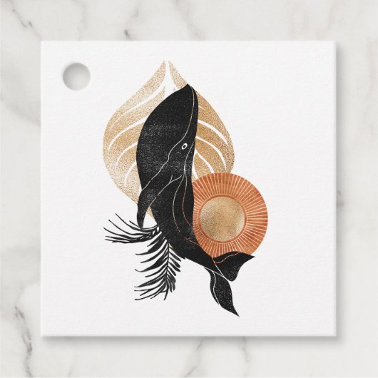 Étiquettes Cadeau Plage mystique cosmique (Devant)