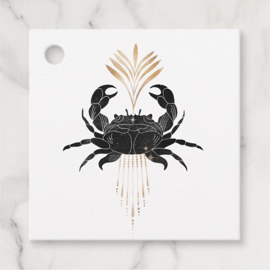 Étiquettes Cadeau Plage mystique cosmique (Devant)