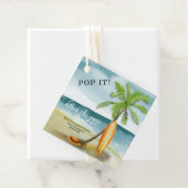 Étiquettes Cadeau Plage - Pop it! Quand elle éclaire ! (En situation)