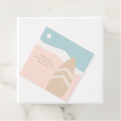 Étiquettes Cadeau Plage Surboard (En situation)