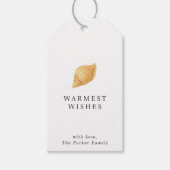 Étiquettes-cadeau Plage Warmest Warmest moderne Noël (Devant)