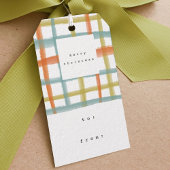 Étiquettes Cadeau Plaid | C