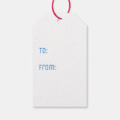 Étiquettes-cadeau Plaid jaune (Dos)