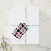 Étiquettes-cadeau Plaid, tartan (Avec de laficelle)