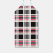 Étiquettes-cadeau Plaid, tartan (Dos)