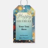 Étiquettes-cadeau Plaisir floral pétillant (Dos)