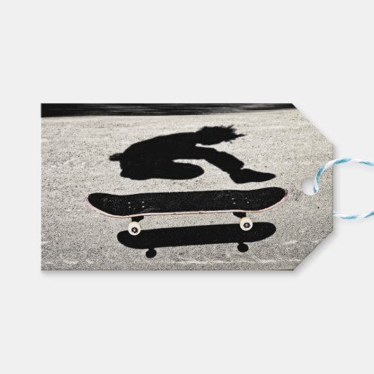 Étiquettes-cadeau planche à roulettes (Devant (Horizontal))