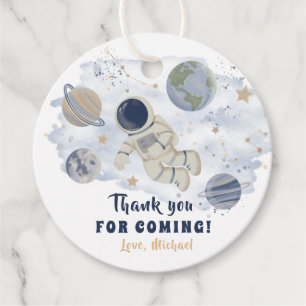 Étiquettes Cadeau Planètes Espace extra-atmosphérique Galaxie Merci 